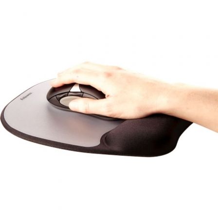 Fellowes Alfombrilla con Reposamuñecas Memory Foam Plateado Fellowes Alfombrilla con Reposamuñecas Memory Foam Plateado